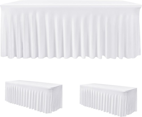 White spandex table covers 6ft - covers,